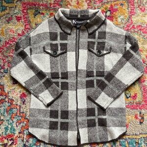 Kempson lightweight knit sweater jacket. Size S